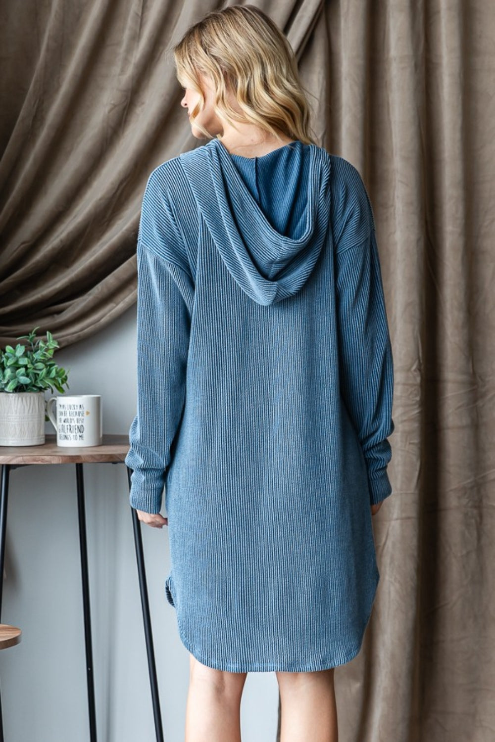 Heimish Ribbed Hooded Dress