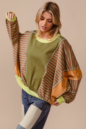 BiBi Striped Sweatshirt