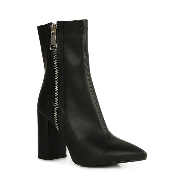 Rag Company Valeria Pointed Toe High Ankle Boots