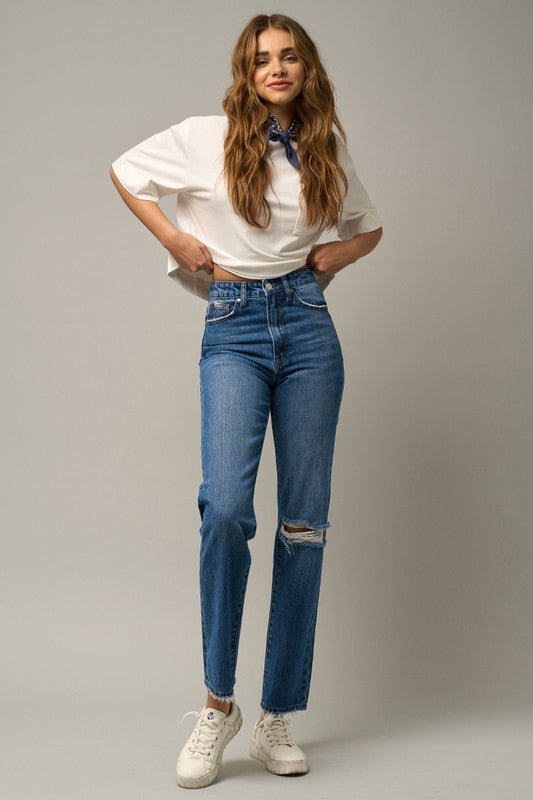 Insane Gene High Rise Straight Jeans