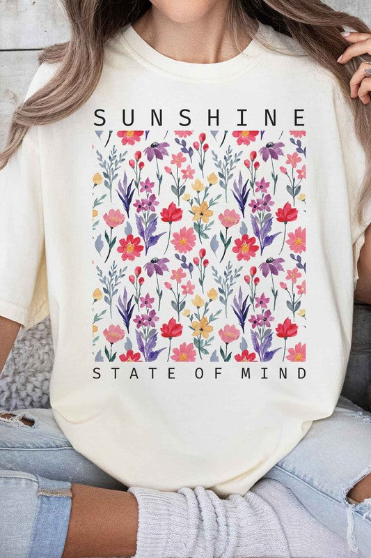 Sunshine State of Mind Floral Graphic Tee