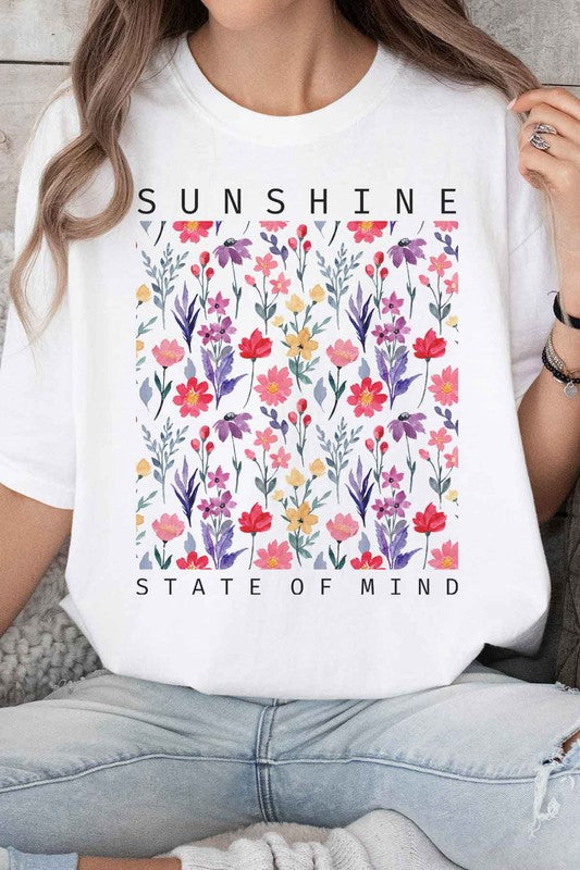 Sunshine State of Mind Floral Graphic Tee