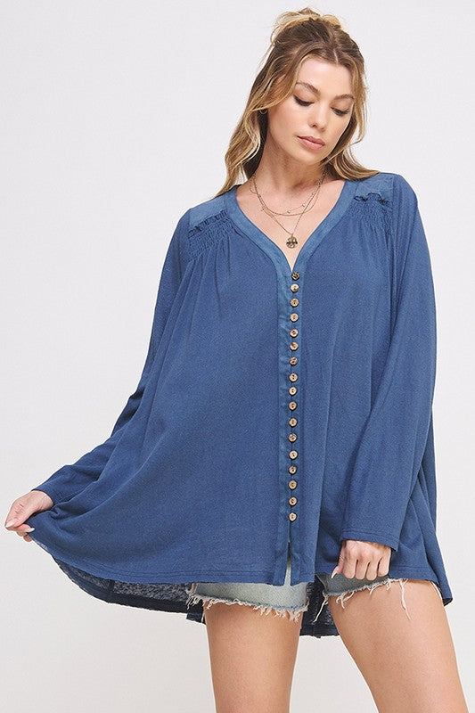 Jade by Jane Plus V-Neck Oversized Tunic