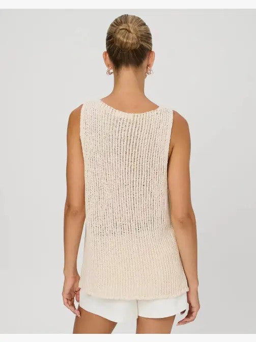 Front Tie Knit Vest Top