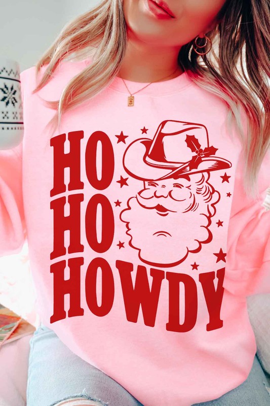 Ho Ho Howdy Santa Graphic Sweatshirt