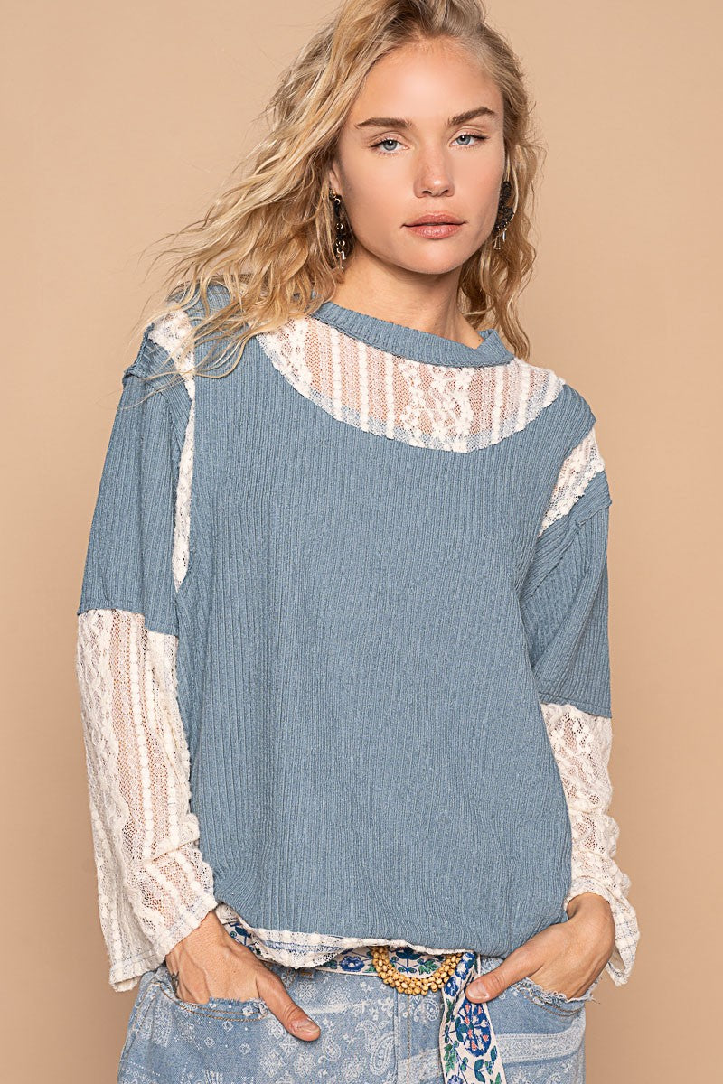 POL Lace Panel Top