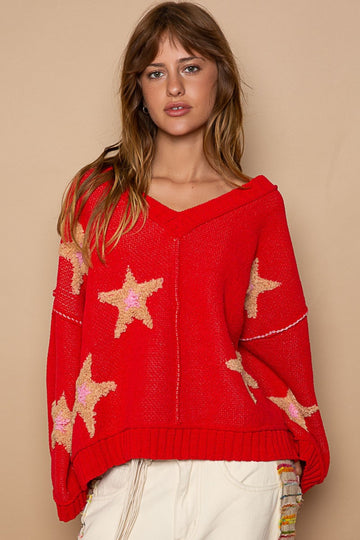 POL Star Patch Sweater