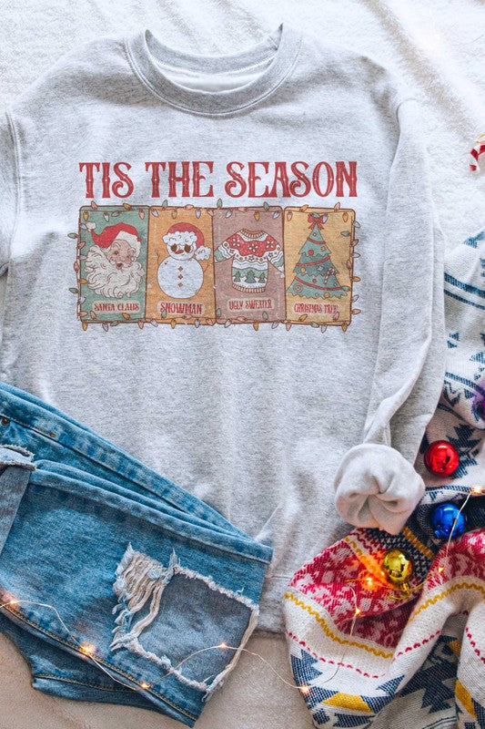 Tis The Season Vibes Graphic Sweatshirt