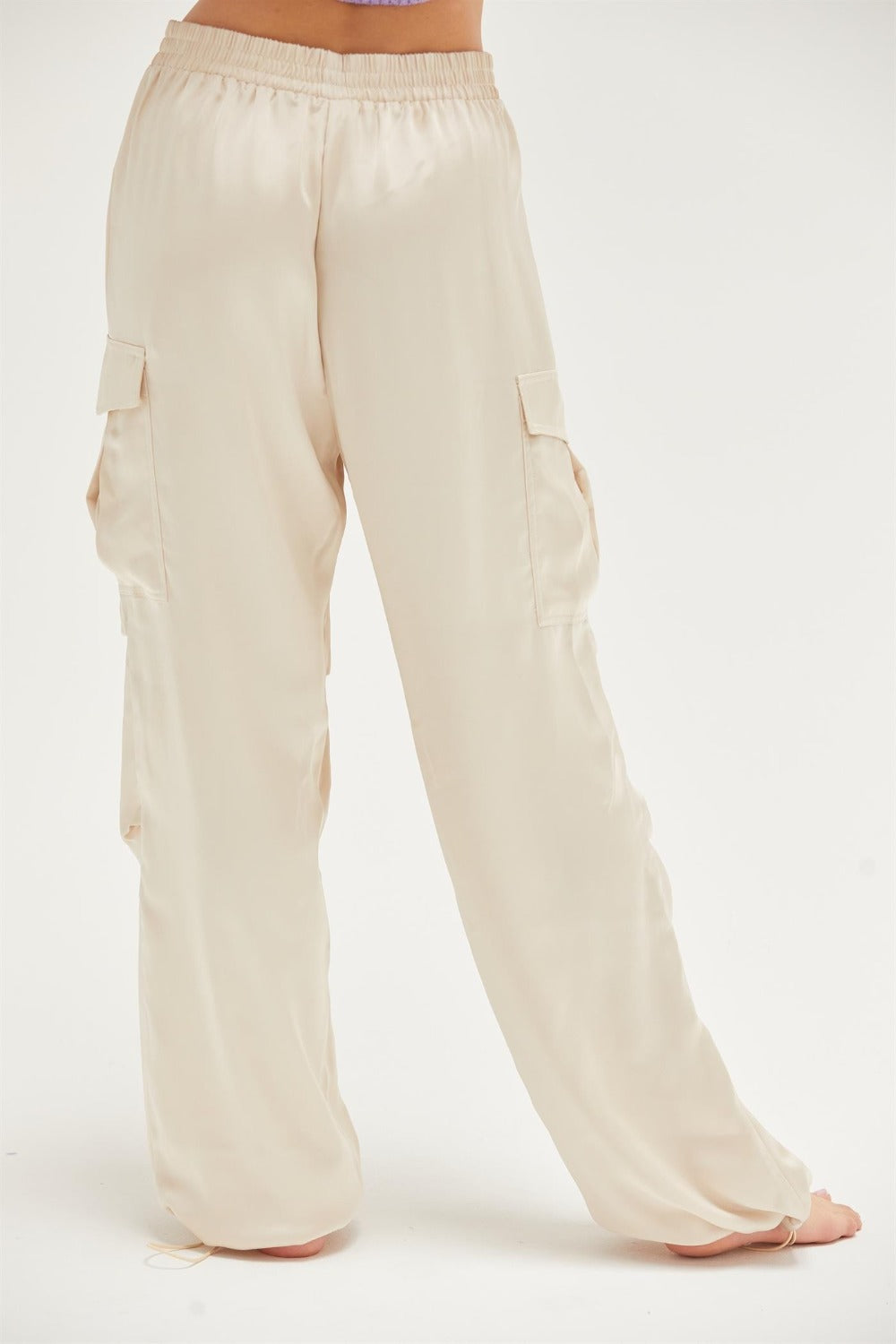 HYFVE Approach Satin Drawstring Cargo Pants