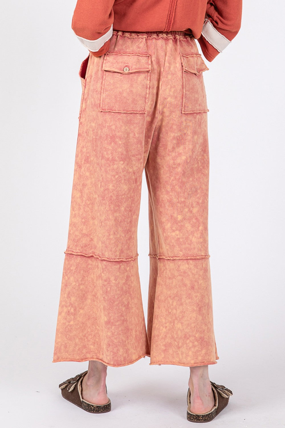 SAGE + FIG Terry Wide Leg Pants