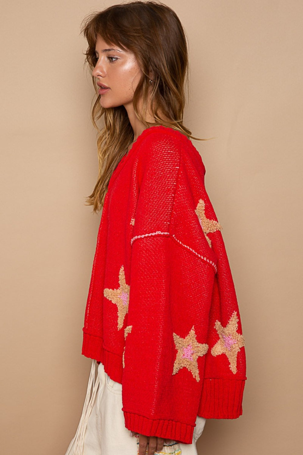 POL Star Patch Sweater