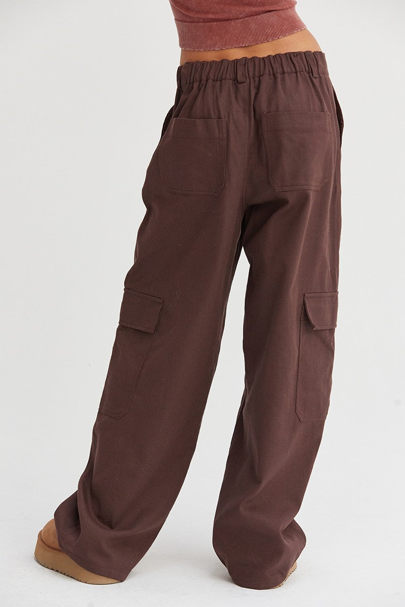 Wide-Leg Cargo Pants