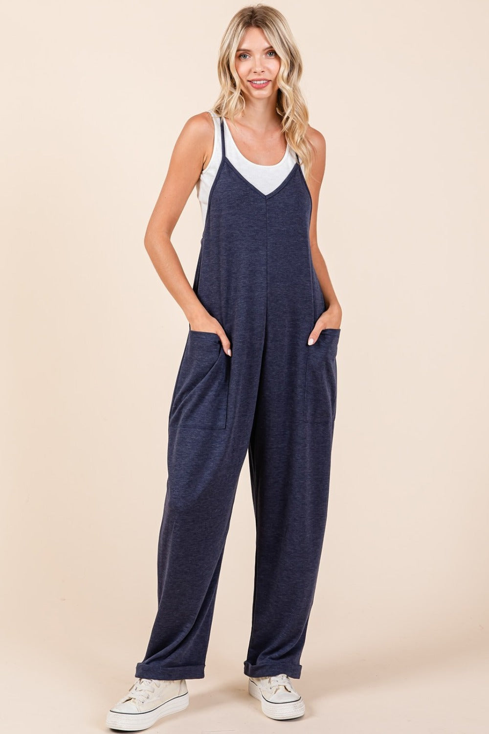 Mittoshop Patch Pocket Wide Leg Jumpsuit