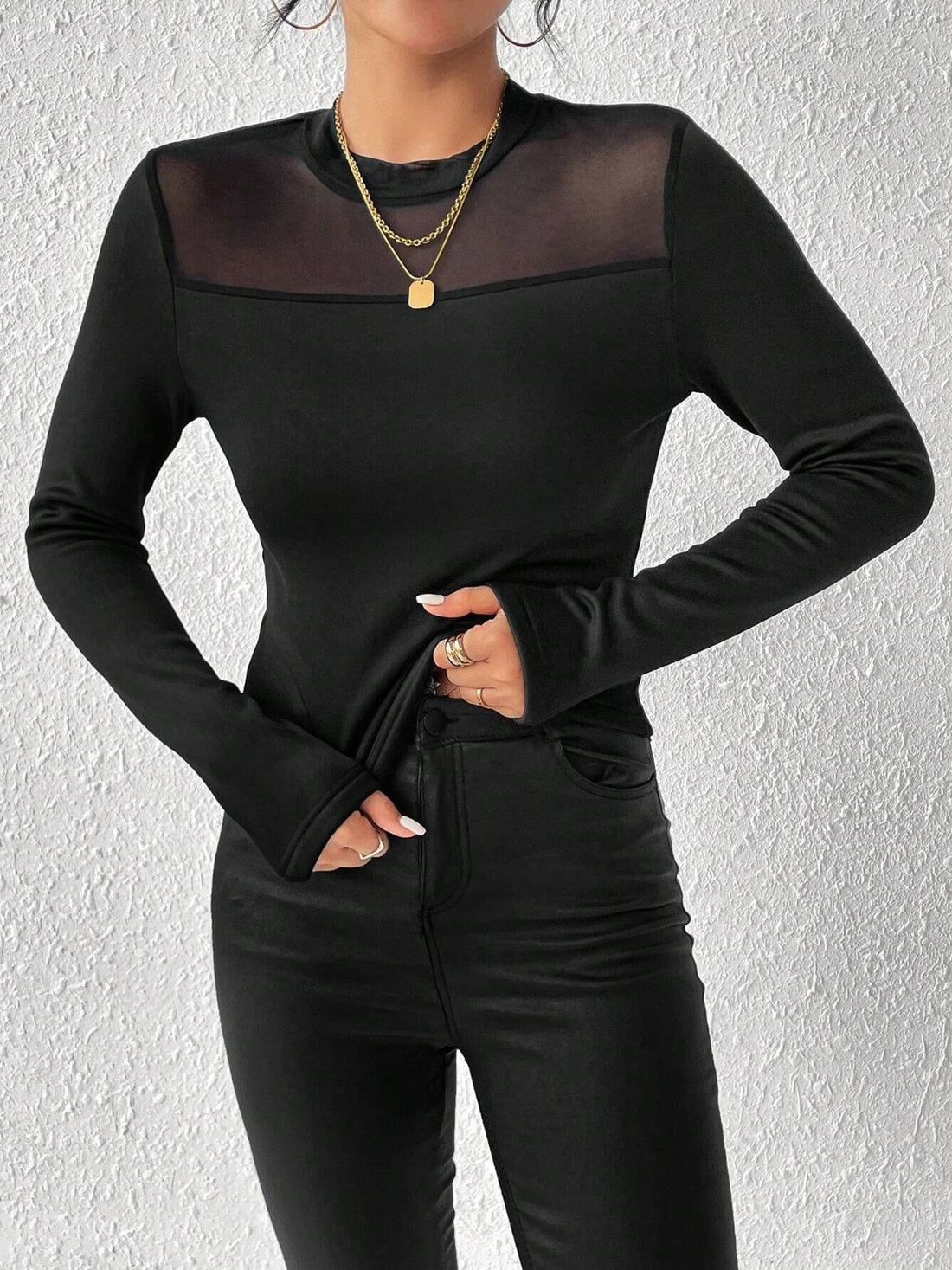 Mock Neck Long Sleeve