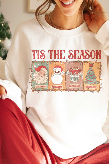 Tis The Season Vibes Graphic Sweatshirt