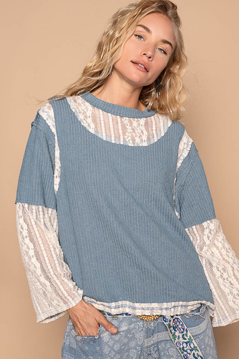 POL Lace Panel Top