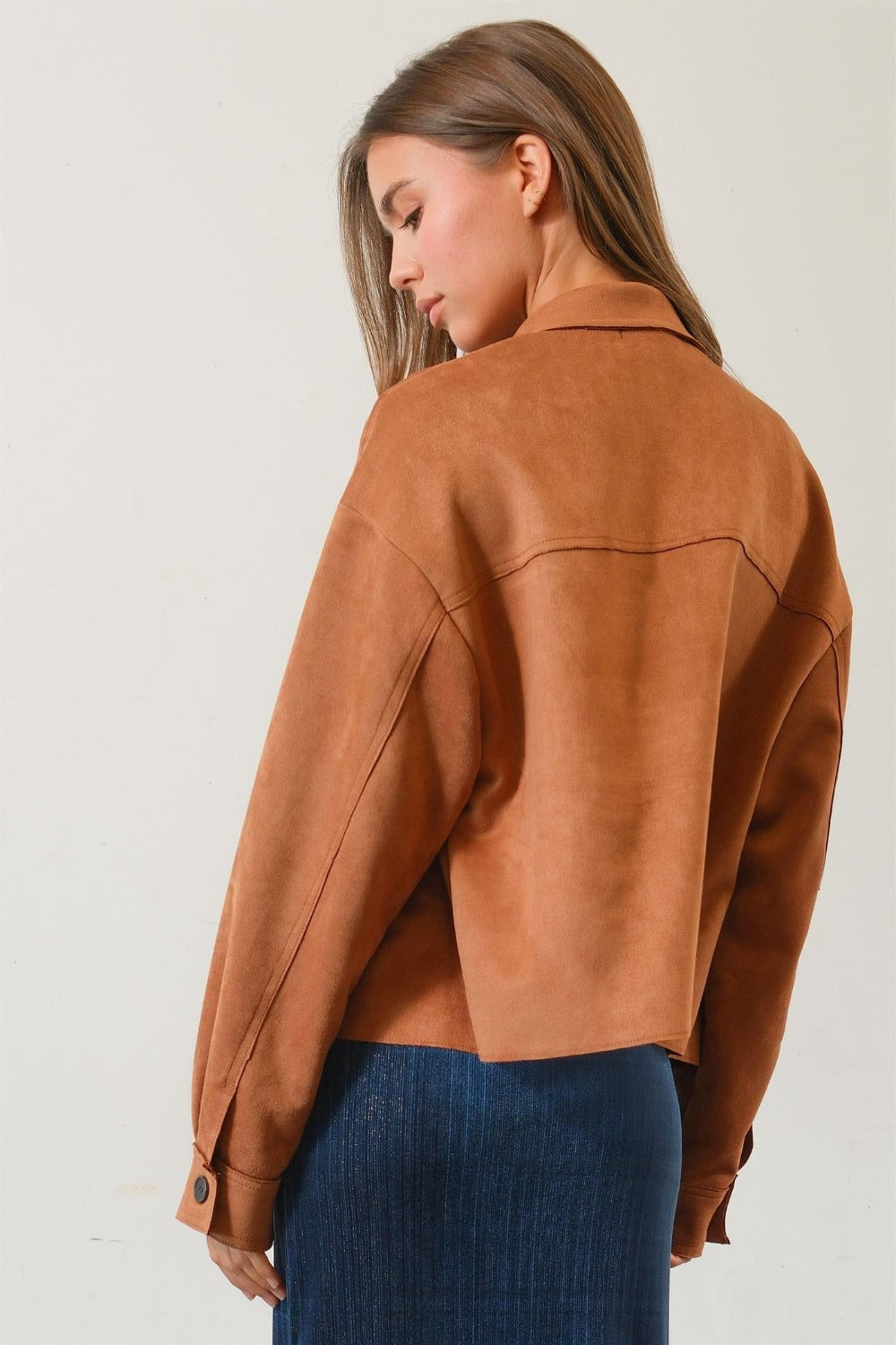 HYFVE Suede Cropped Jacket