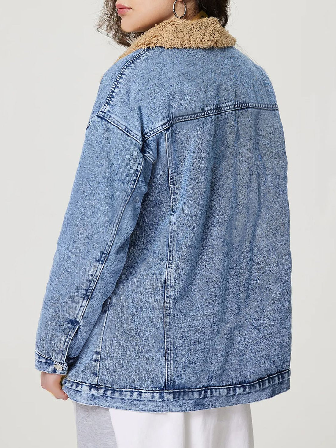 Plush Denim Jacket